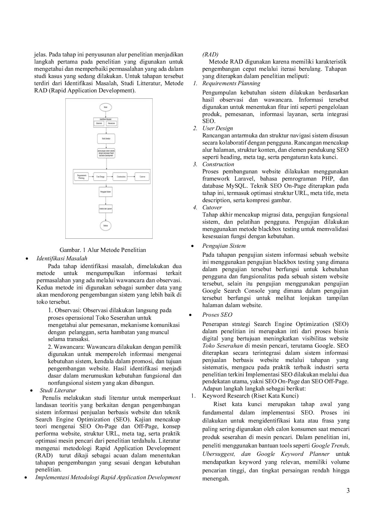 JURIS Penerapan Strategi Metode Search Engine Optimization untuk Optimasi Sistem Informasi Penjualan Berbasis Website Toko Seserahan