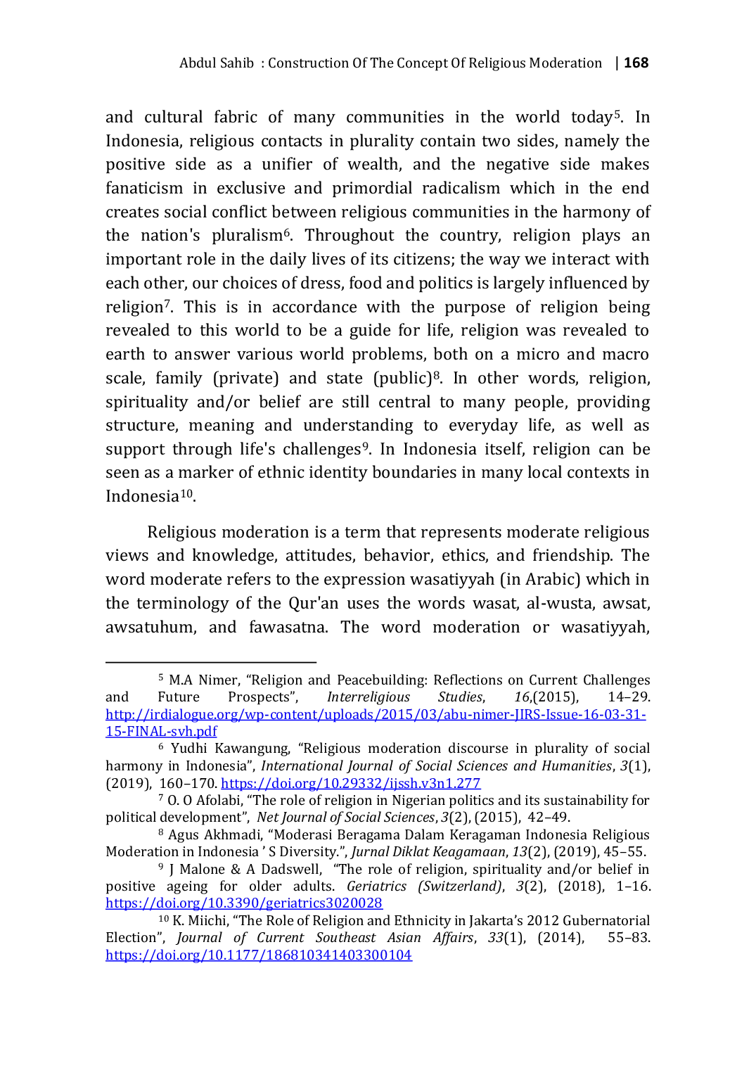 JURIS Construction of The Concept of Religious Moderation Institut Agama Islam Negeri Curup
