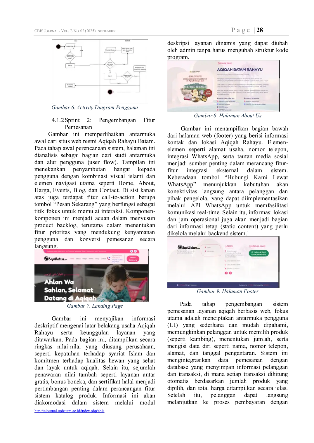 JURIS RANCANG BANGUN SISTEM INFORMASI PEMESANAN PADA AQIQAH RAHAYU BATAM BERBASIS WEB