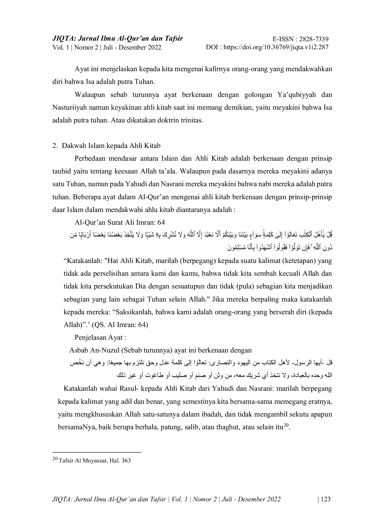 JURIS AHLUL KITAB DALAM PERSPEKTIF ISLAM