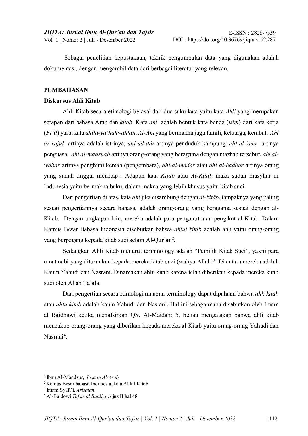 JURIS AHLUL KITAB DALAM PERSPEKTIF ISLAM