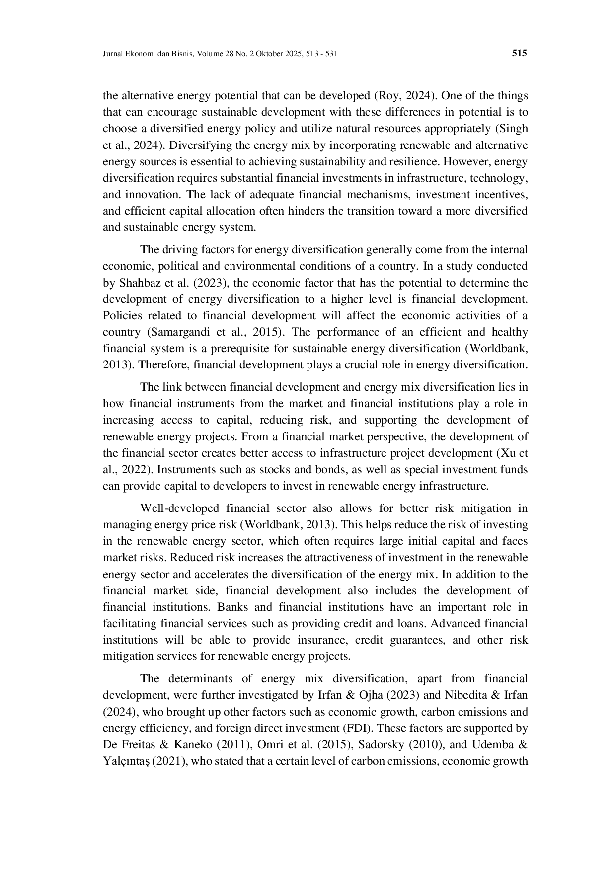 JURIS Energy mix diversification and financial development Electricity in G20 countries