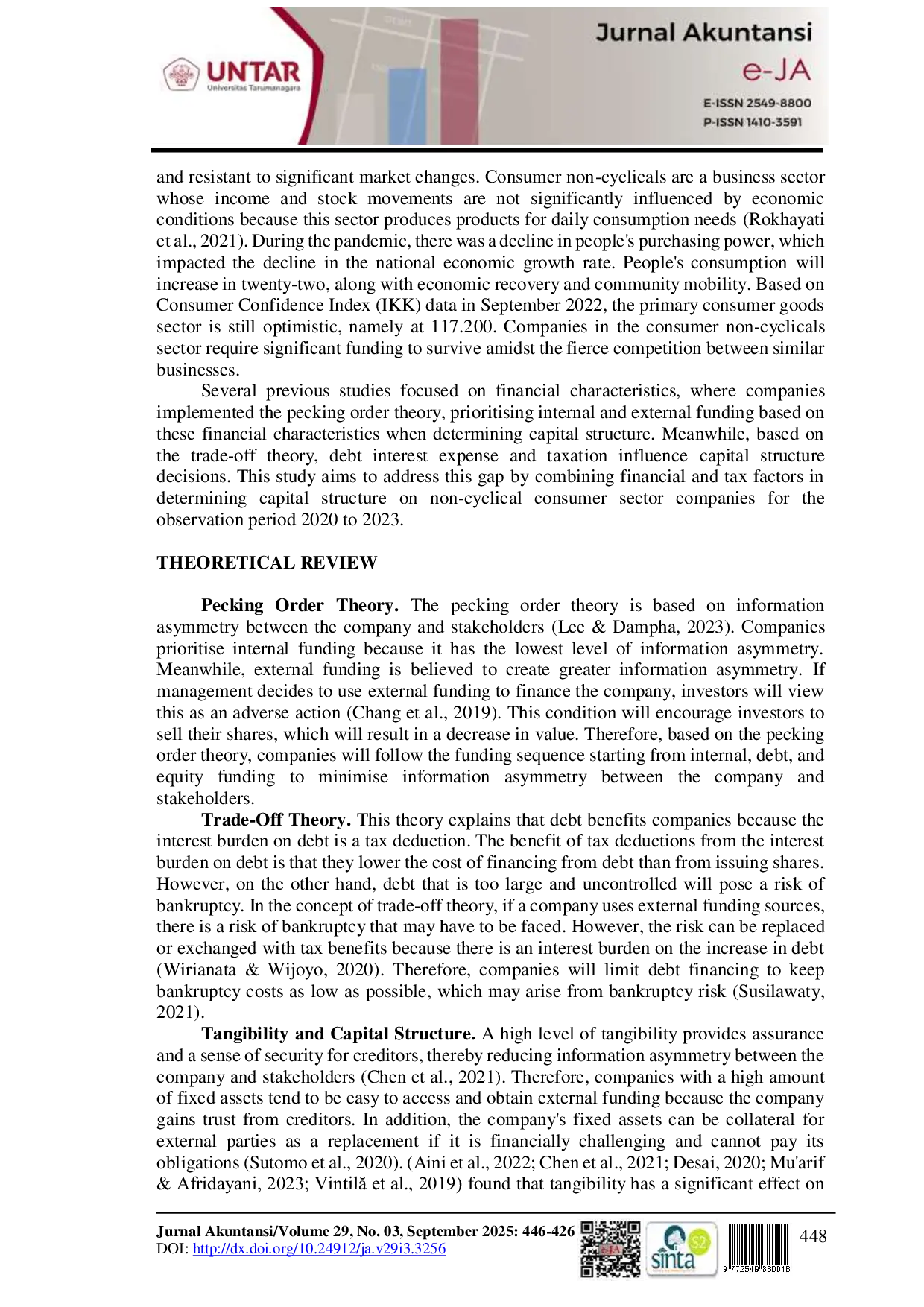 JURIS Determination of Capital Structure with the Influence of Financial Characteristics and Tax Aspects