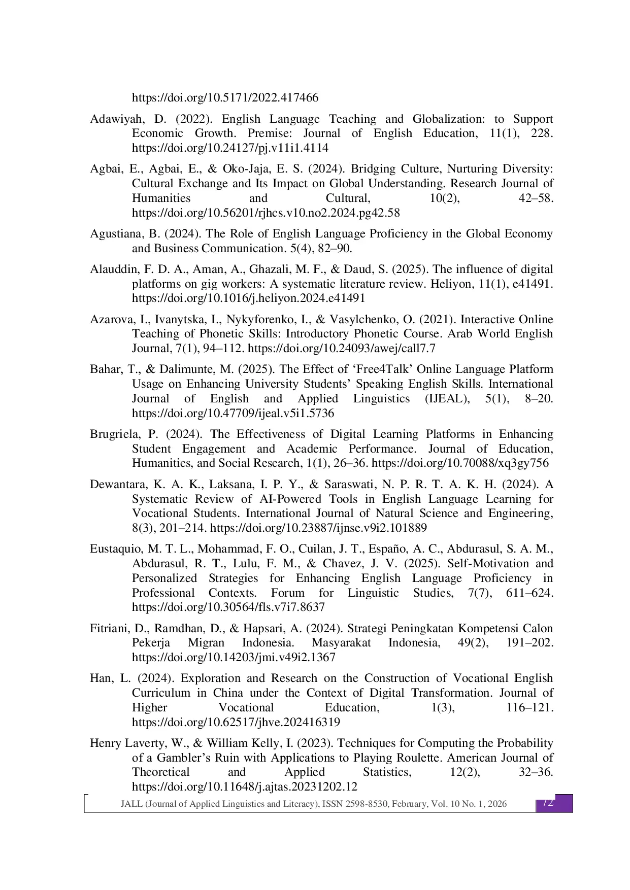 JURIS English Talks for Business Communication The Use of Free4talk in Vocational Education