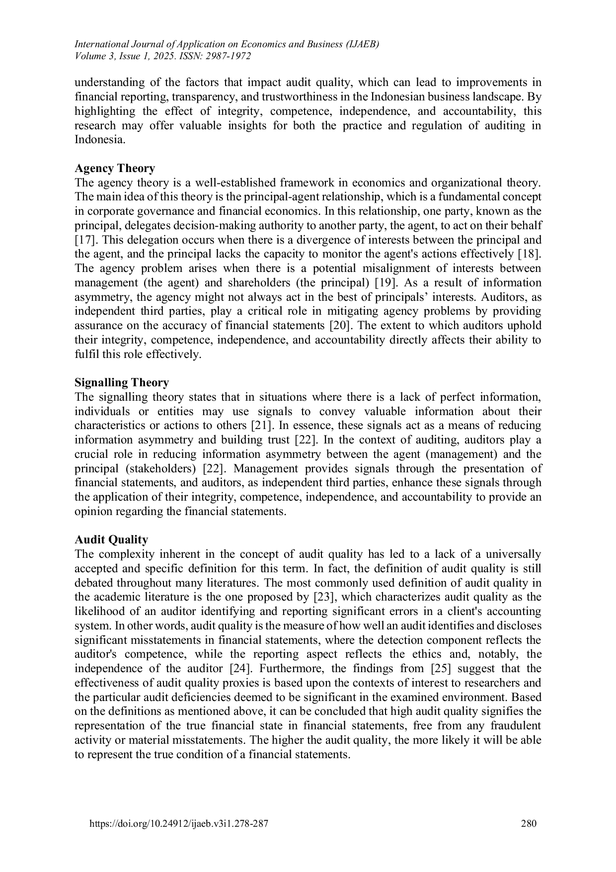 JURIS The Effect of Integrity Competence Independence and Accountability on Audit Quality
