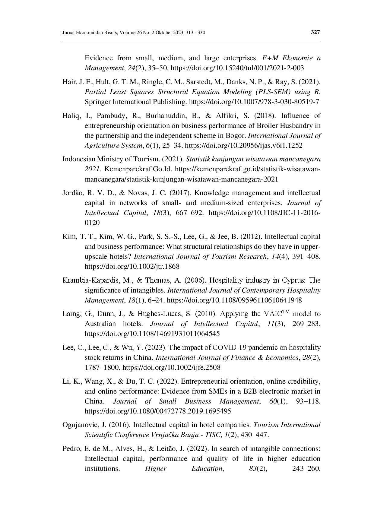juris The impacts of intellectual capital and entrepreneurship orientation on business performance