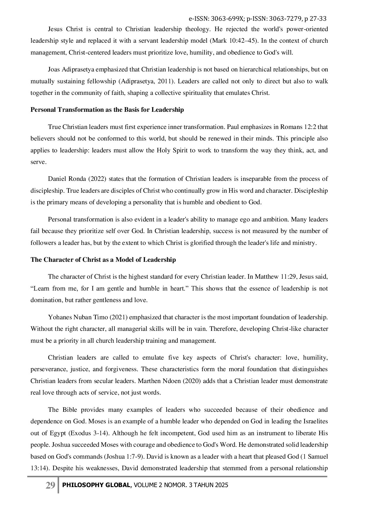 JURIS Christian Leadership Management Building Christ Centered Leaders