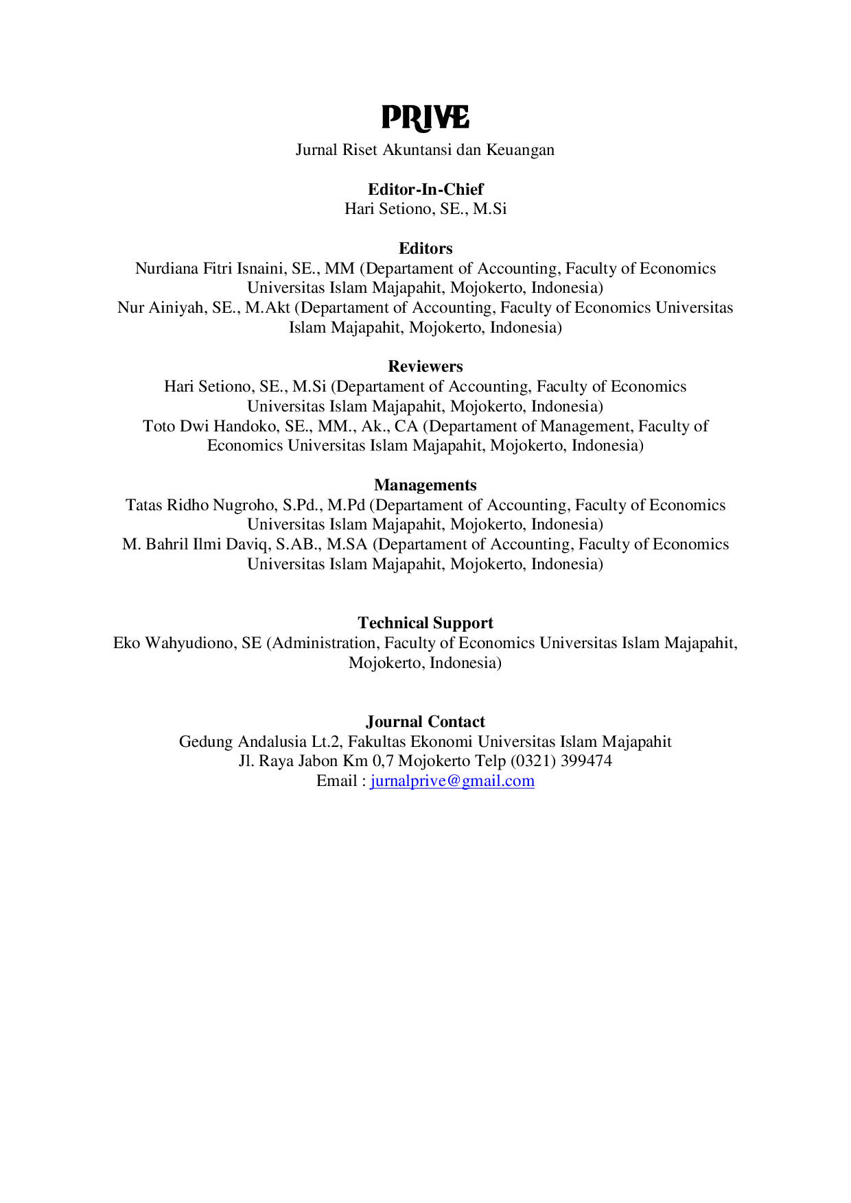 JURIS Cover Table of Contents
