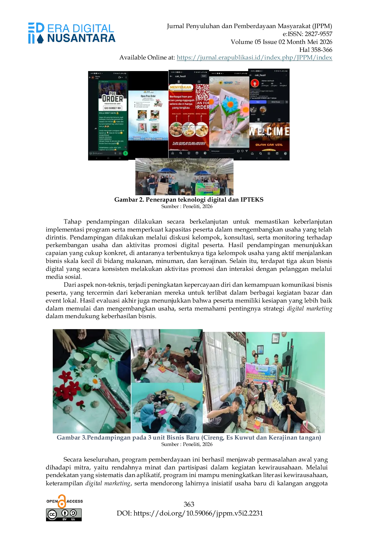 JURIS Pemberdayaan Digital Marketing untuk Mendorong Pengembangan Wirausahawan Muda pada Organisasi Mahasiswa CSSMoRA Lombok