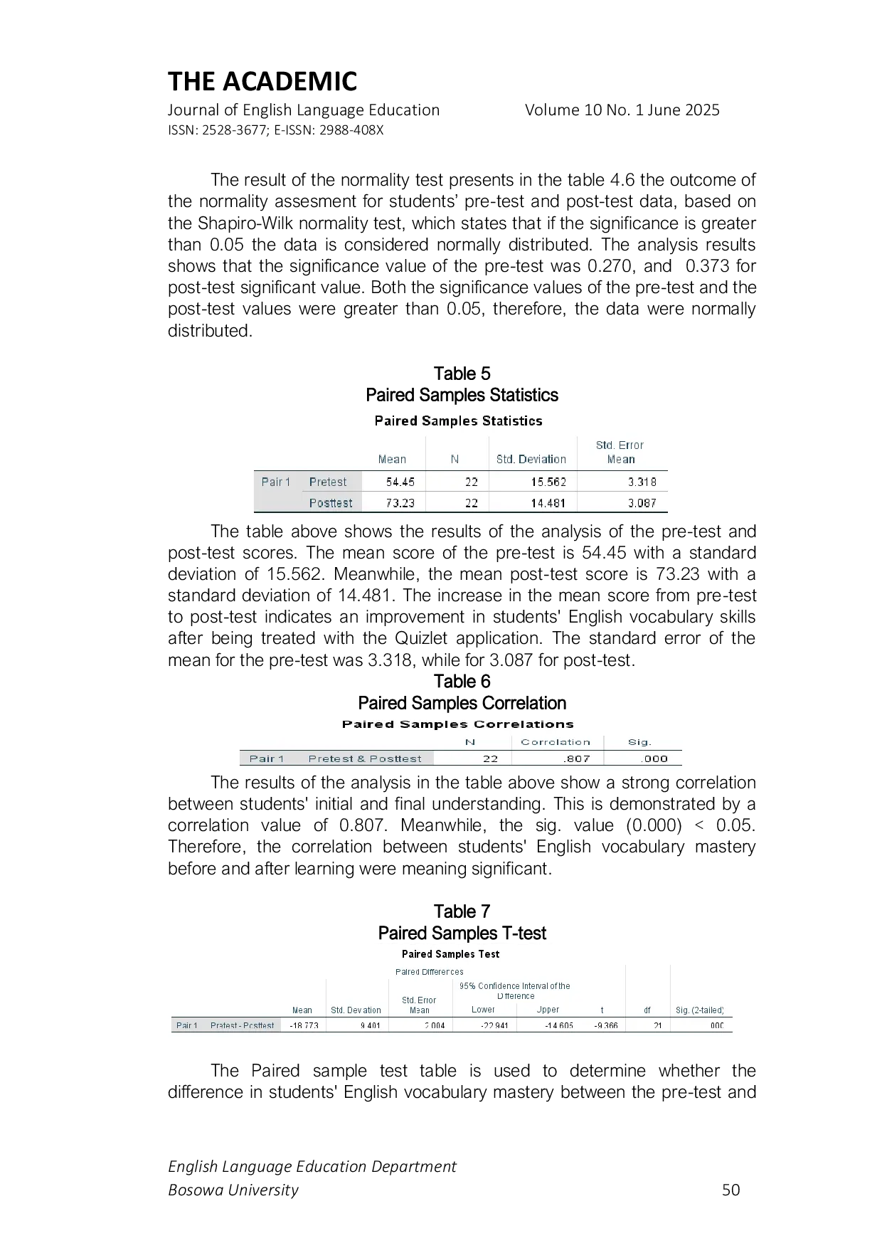 JURIS Using The Quizlet Application In Improving Students English Vocabulary At SMP Tujuh Lima Makassar