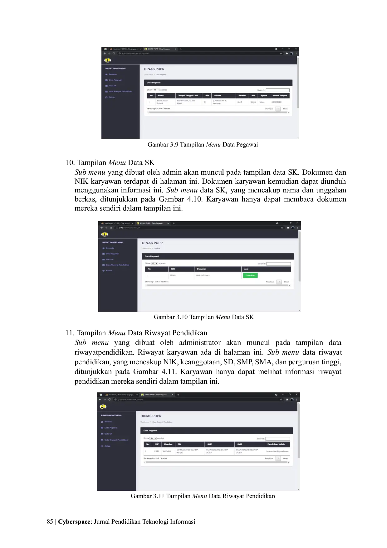JURIS APLIKASI E BUNDLE KEPEGAWAIAN DINAS PUPR BERBASIS WEB