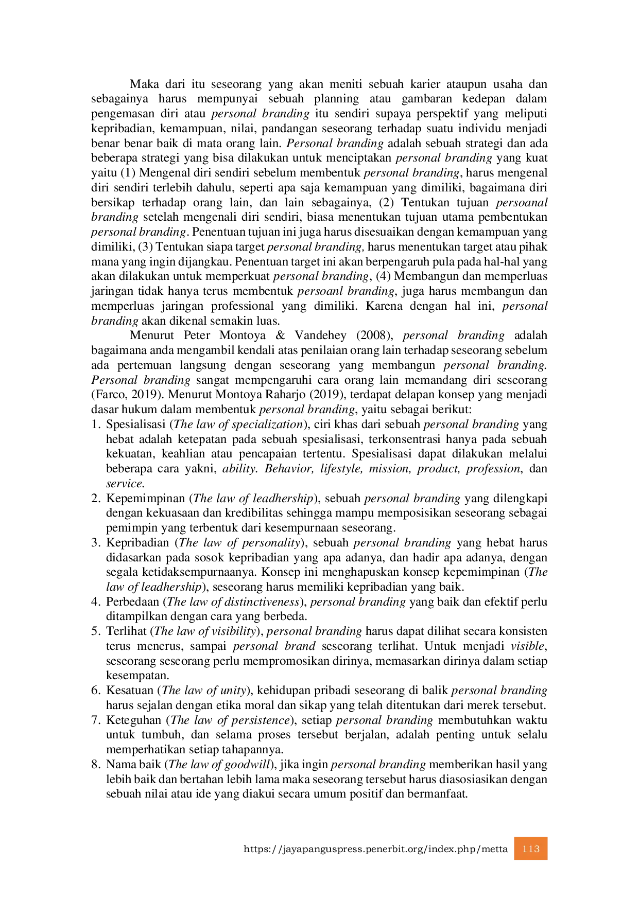 JURIS Personal Branding Dharma Acarya Melalui Media Sosial YouTube