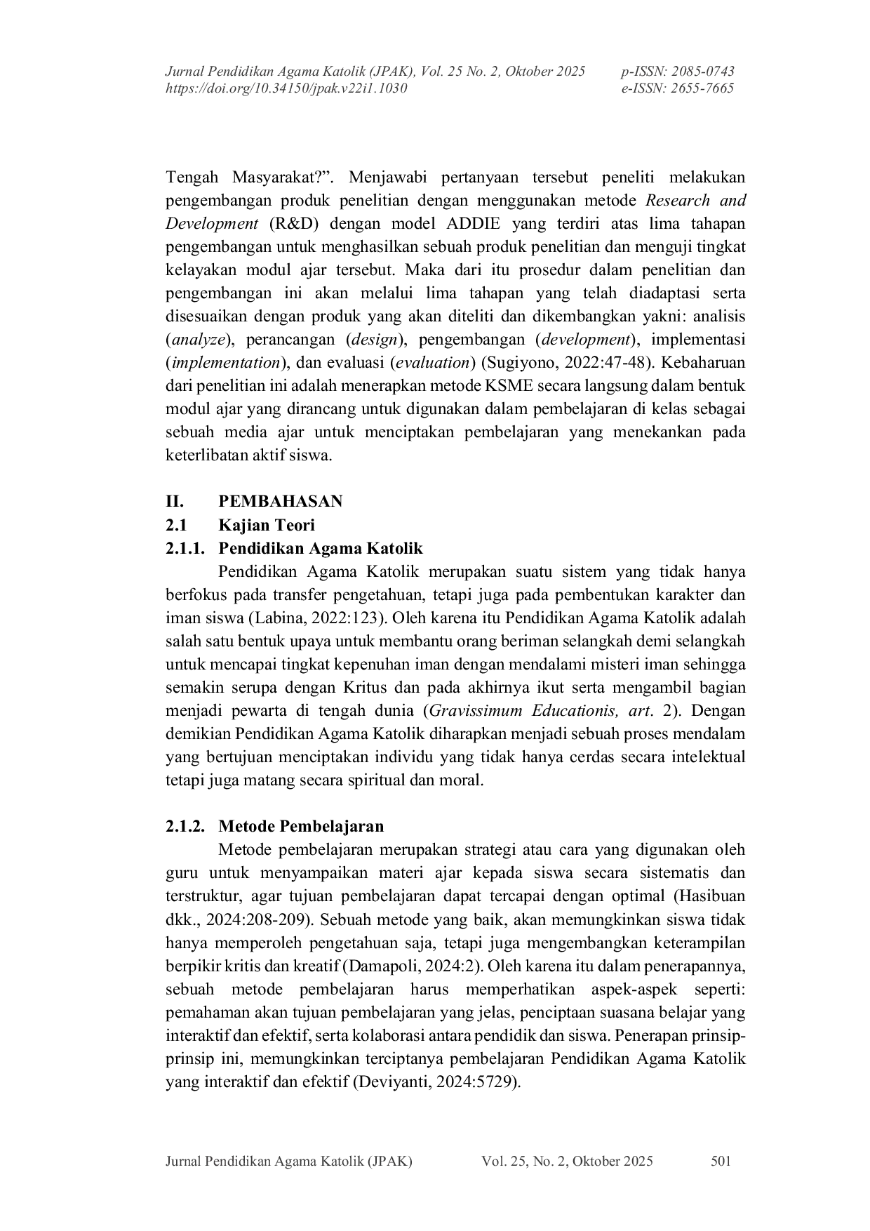 JURIS Pendidikan Agama Katolik Berbasis Modul Ajar Dengan Menggunakan Metode Know Share Meet Express