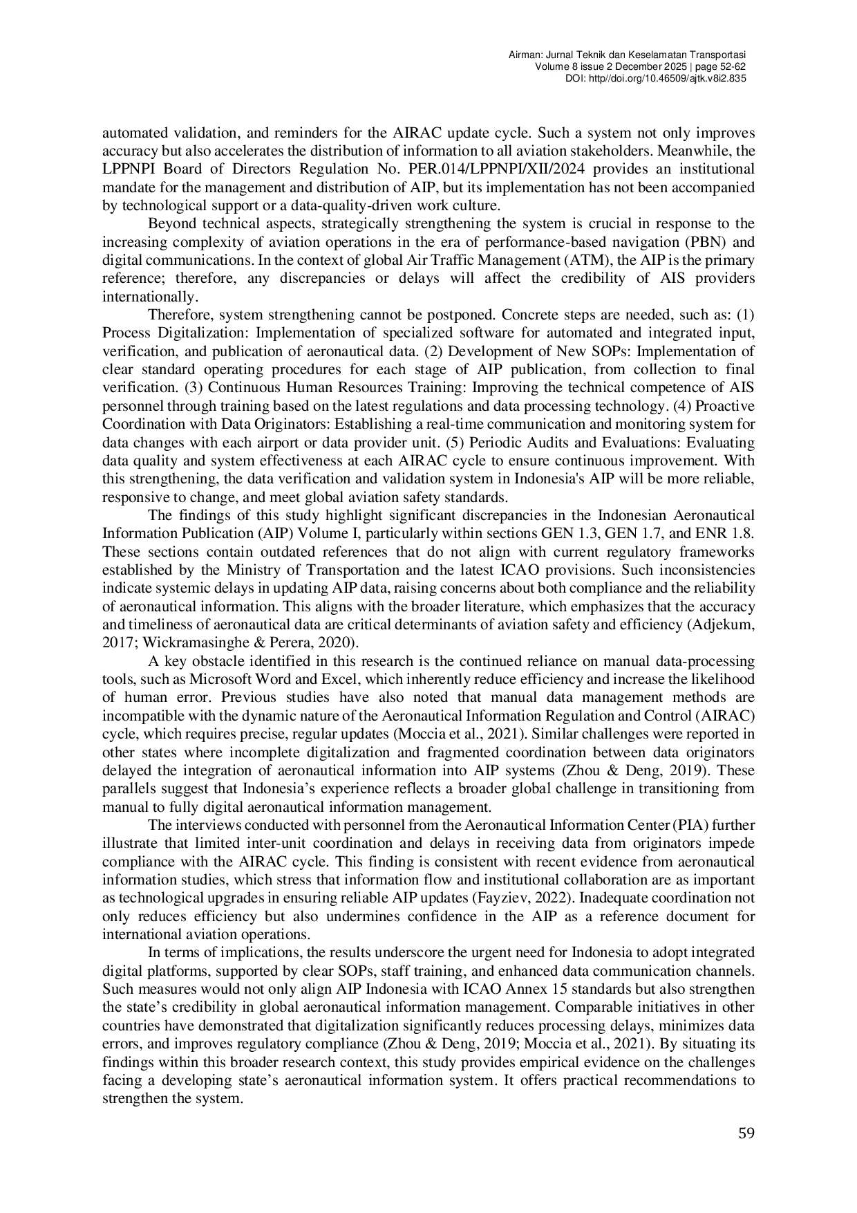 JURIS Enhancing Data Verification and Validation Systems to Improve the Accuracy of Indonesian Aeronautical Information Publication