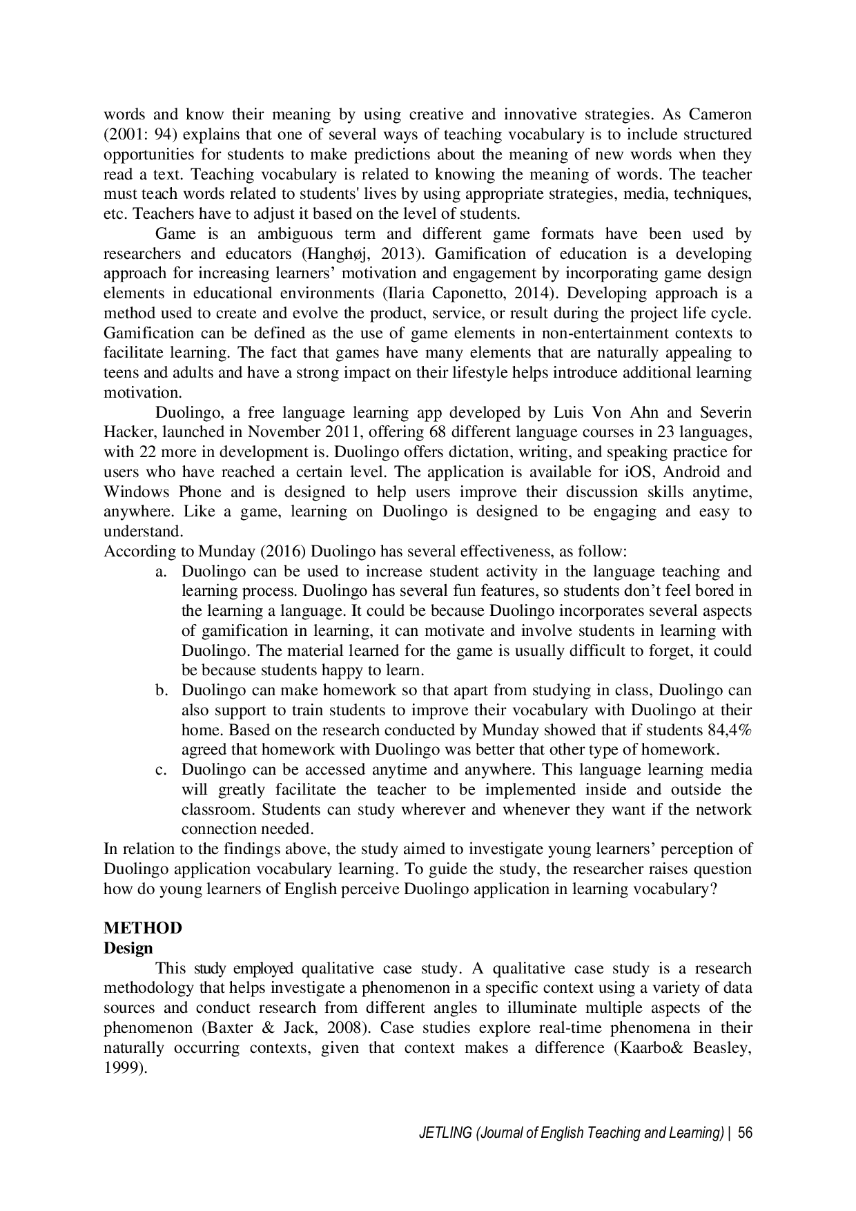 JURIS Applying Duolingo Application To Improve Young Learners English Vocabulary Students Perception In Indonesia