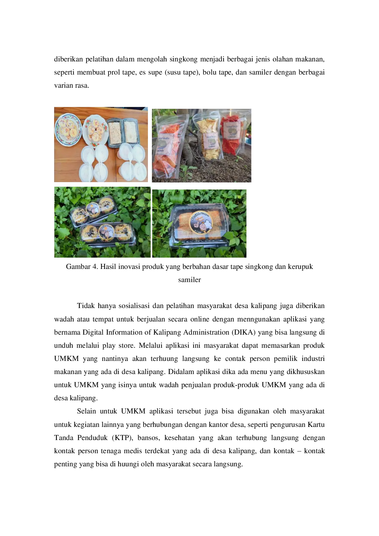 JURIS PENGEMBANGAN UMKM SINGKONG MELALUI DIGITALISASI MARKETING DI DESA KALIPANG GRATI KABUPATEN PASURUAN