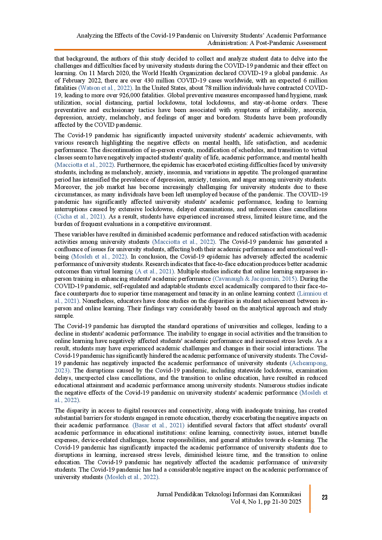 juris Analyzing the Effects of the Covid 19 Pandemic on University Students Academic Performance Administration A Post Pandemic Assessment