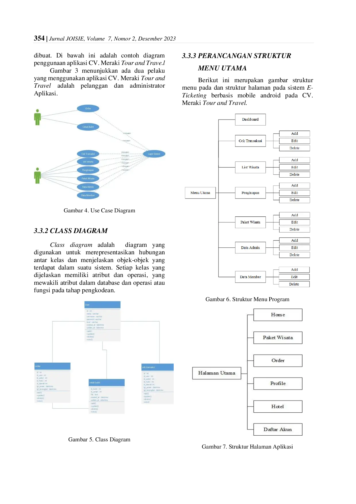 JURIS Rancang Bangun Sistem Informasi E Ticketing Pada CV Meraki Tour And Travel Berbasis Android