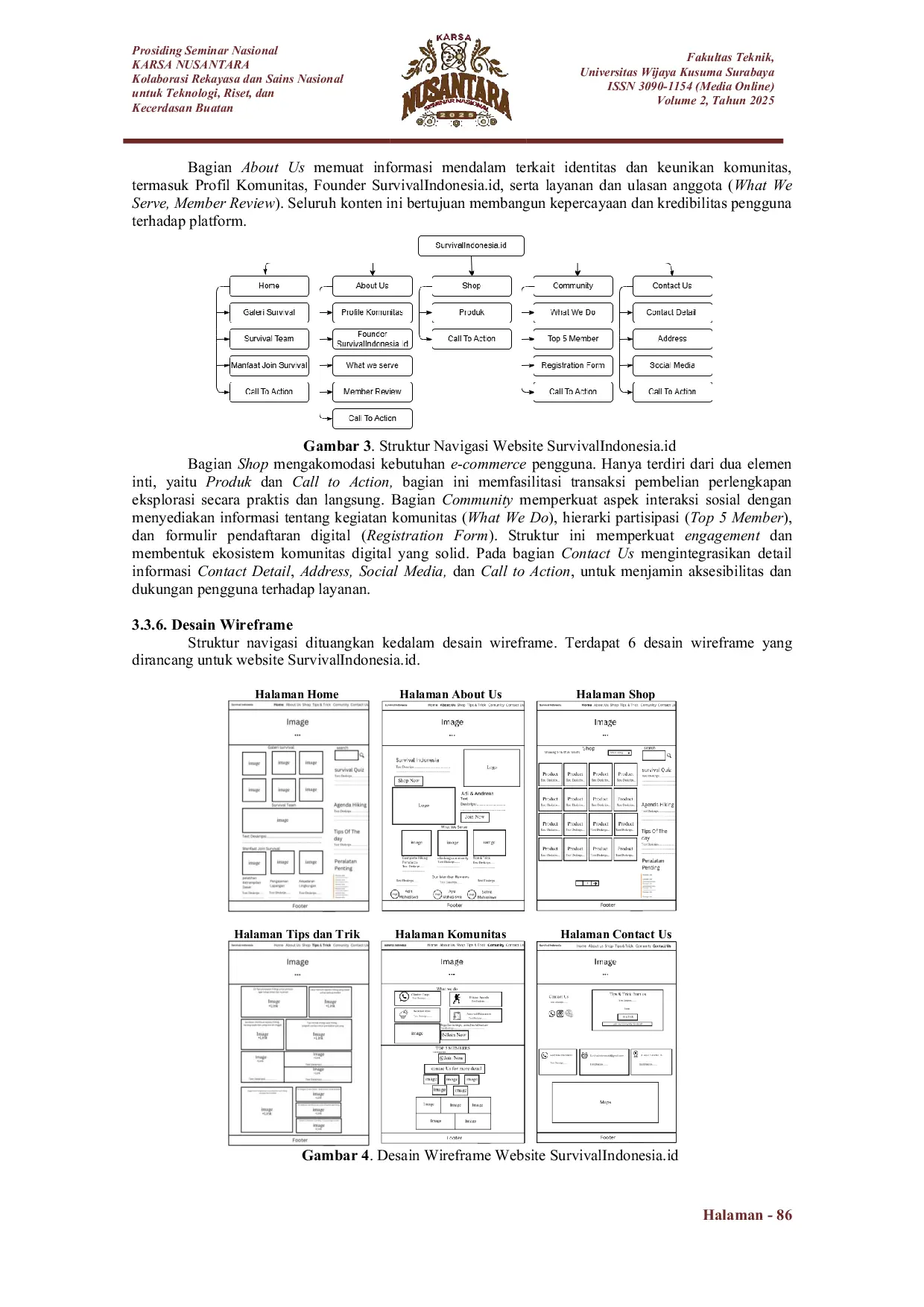 JURIS Perancangan Arsitektur Informasi Dalam Pengembangan Media Edukasi Komunitas Survival Berbasis Website