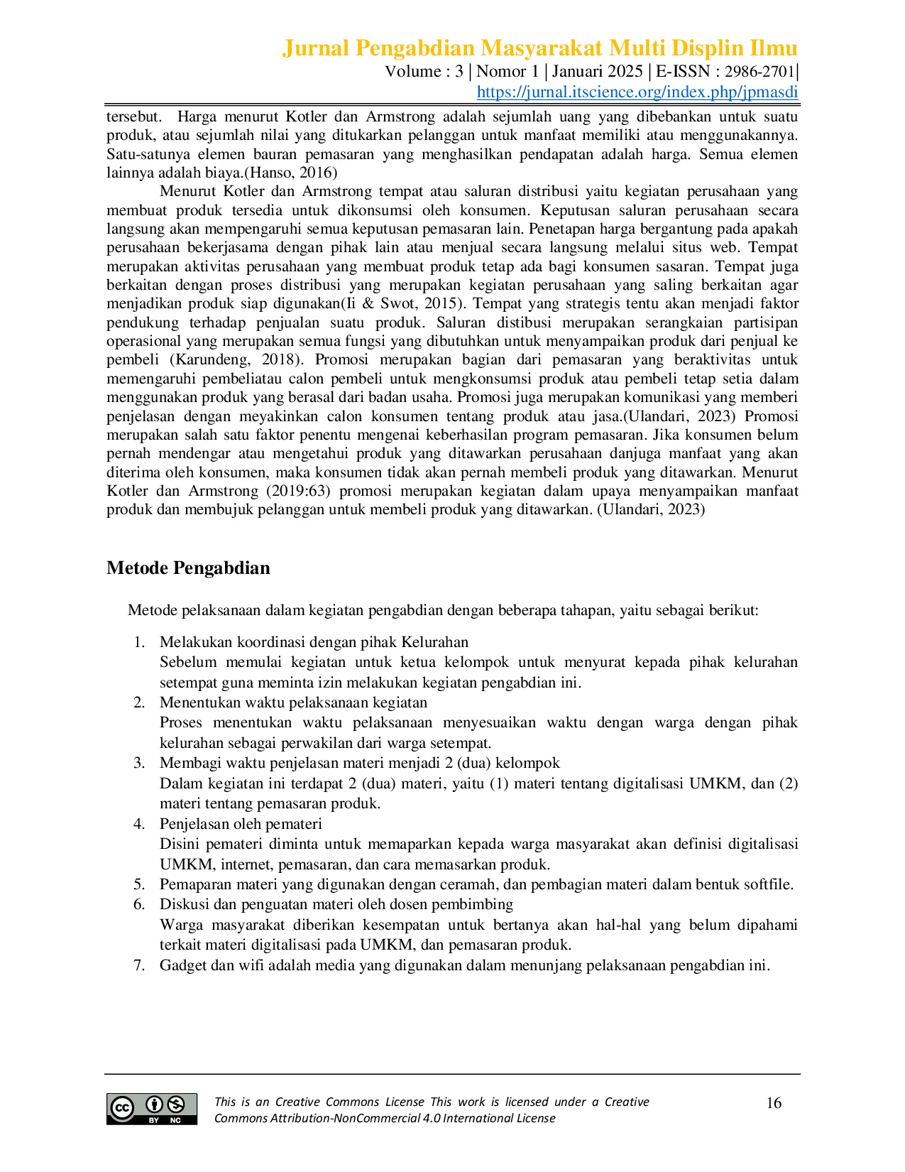 JURIS Pelatihan Digitalisasi UMKM dalam Pemasaran Produk Pada Masyarakat Kota Sorong