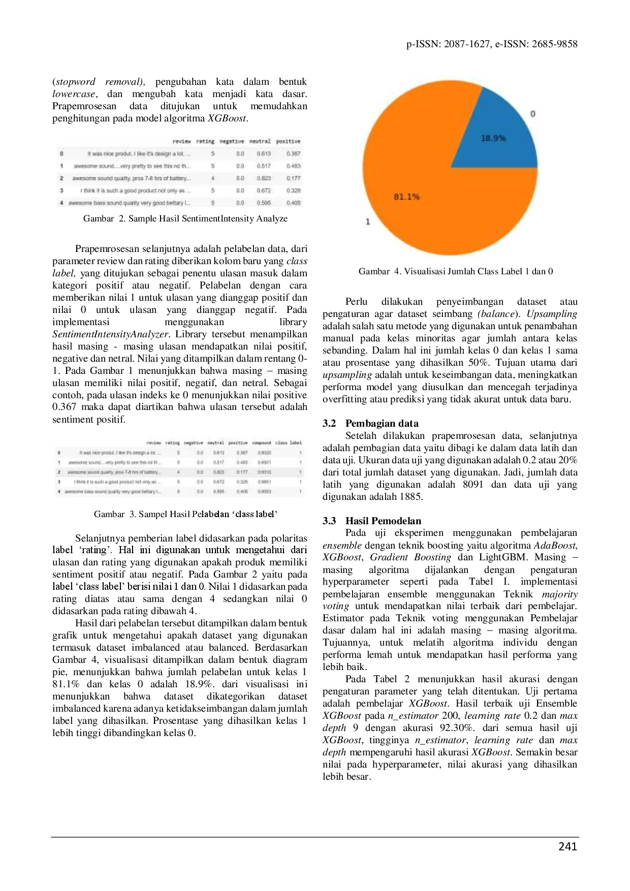 juris Pembelajaran Ensemble untuk Klasifikasi Ulasan Pelanggan E commerce Menggunakan Teknik Boosting