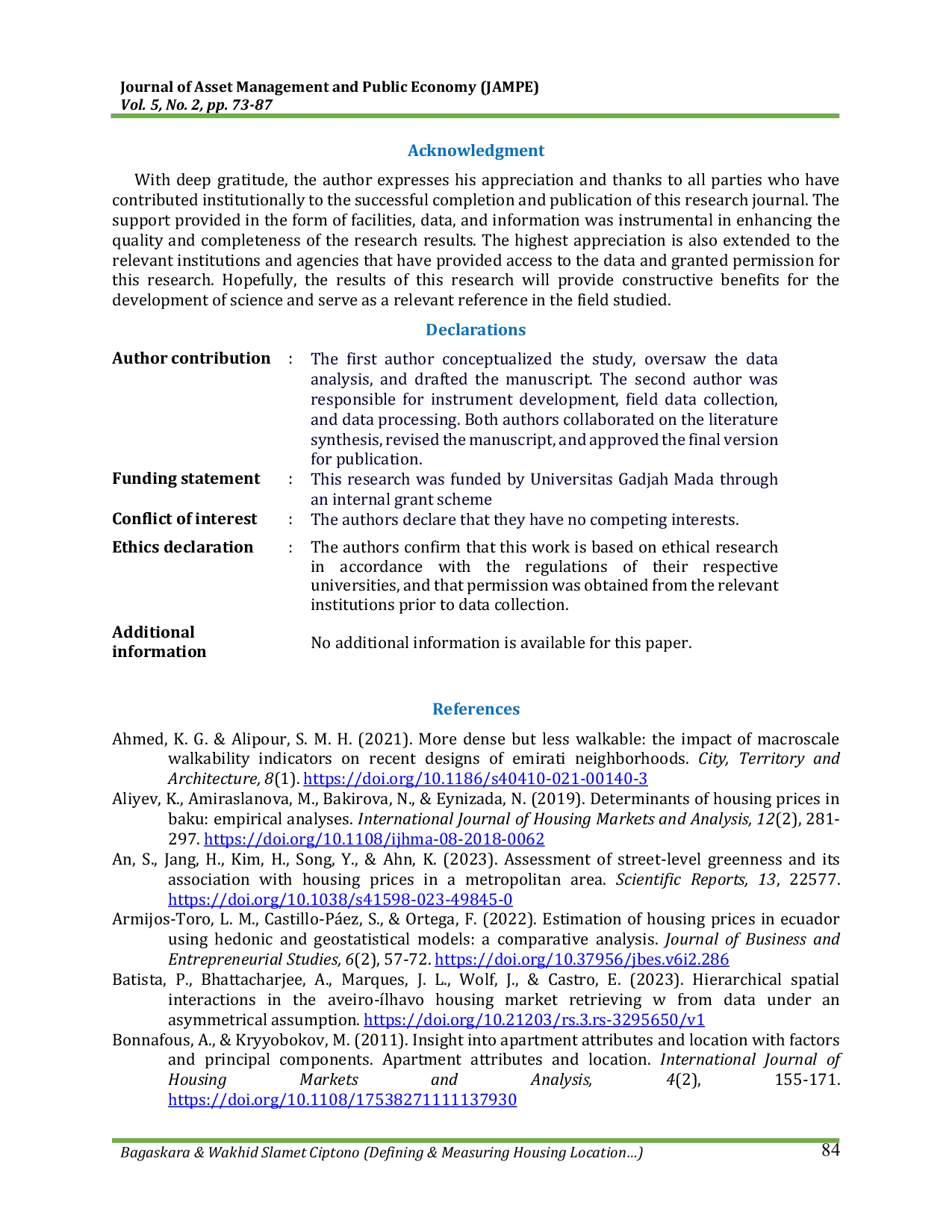 JURIS Defining and Measuring Housing Location in Appraisal and Hedonic Price Models A Systematic Review
