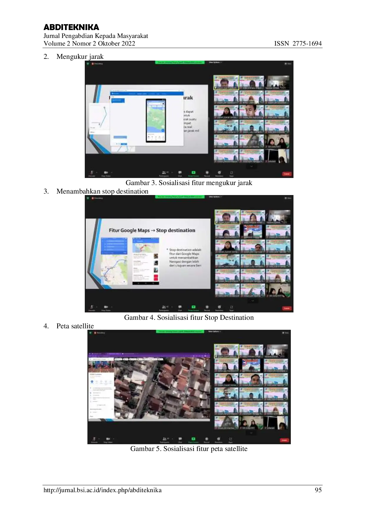 JURIS Pemanfaatan Google Maps Sebagai Media Visualisasi Guna Mendukung Pembelajaran Pada Anak Asuh Yayasan Yatim dan Duafa SIGMA