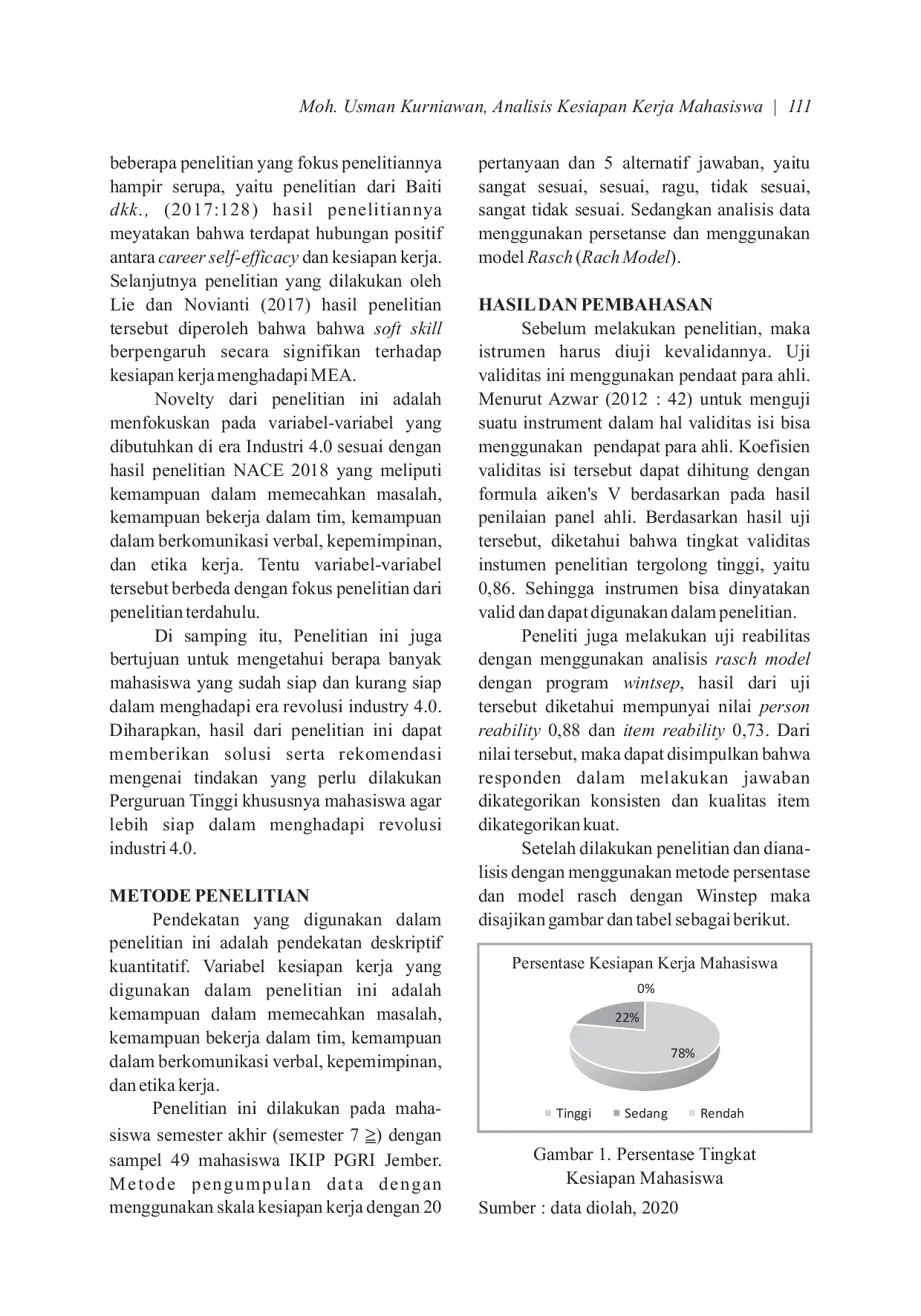 JURIS Analisis Kesiapan Kerja Mahasiswa Di Era Revolusi Industri 4 0 Ditinjau Dari Soft Skills Mahasiswa