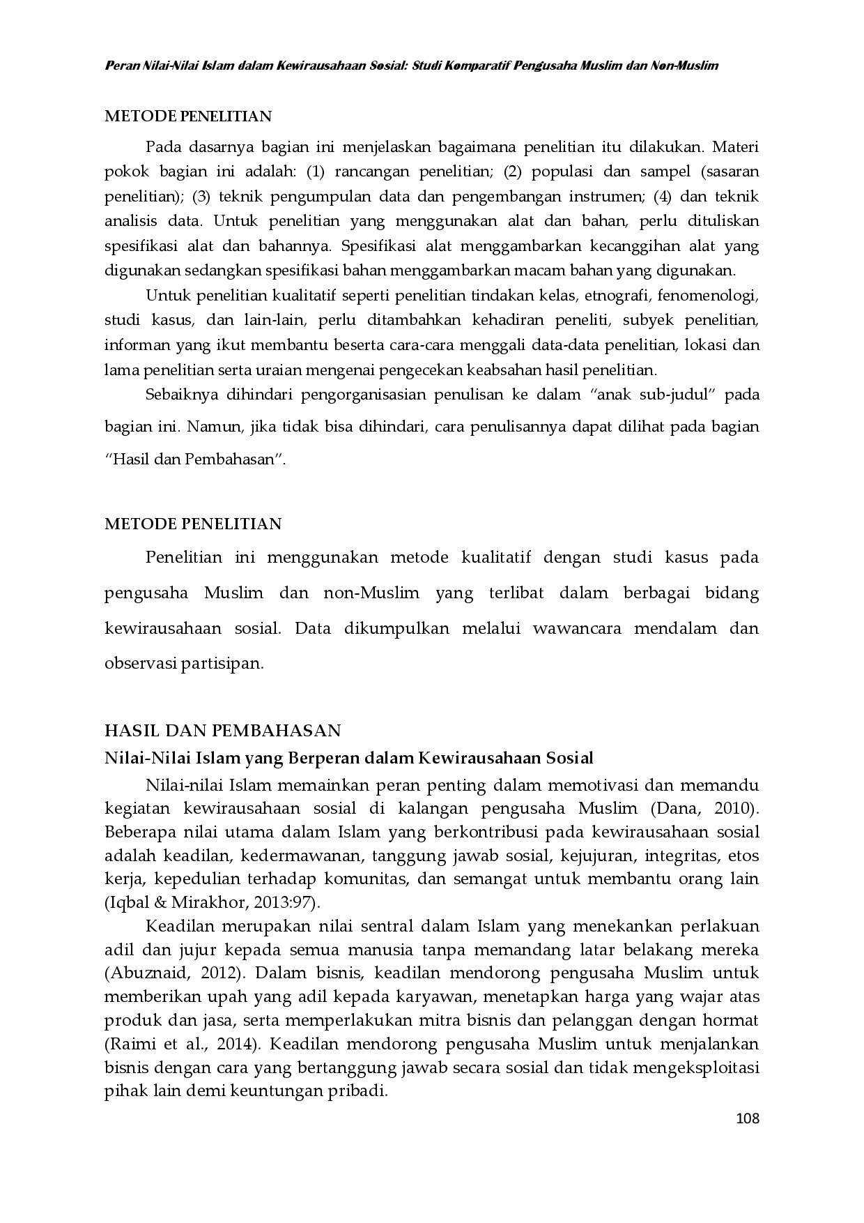 juris Peran Nilai Nilai Islam dalam Kewirausahaan Sosial Studi Komparatif Pengusaha Muslim dan Non Muslim