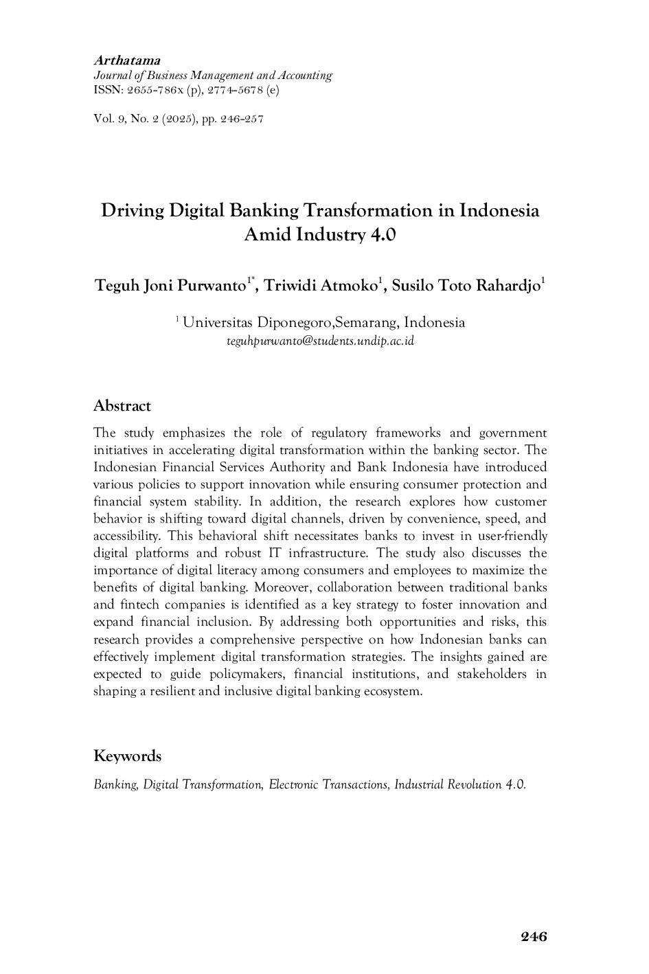 JURIS Driving Digital Banking Transformation in Indonesia Amid Industry 4 0