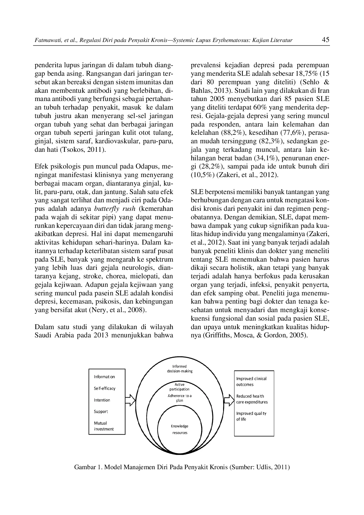 juris Regulasi Diri Pada Penyakit Kronis Systemic Lupus Erythematosus Kajian Literatur