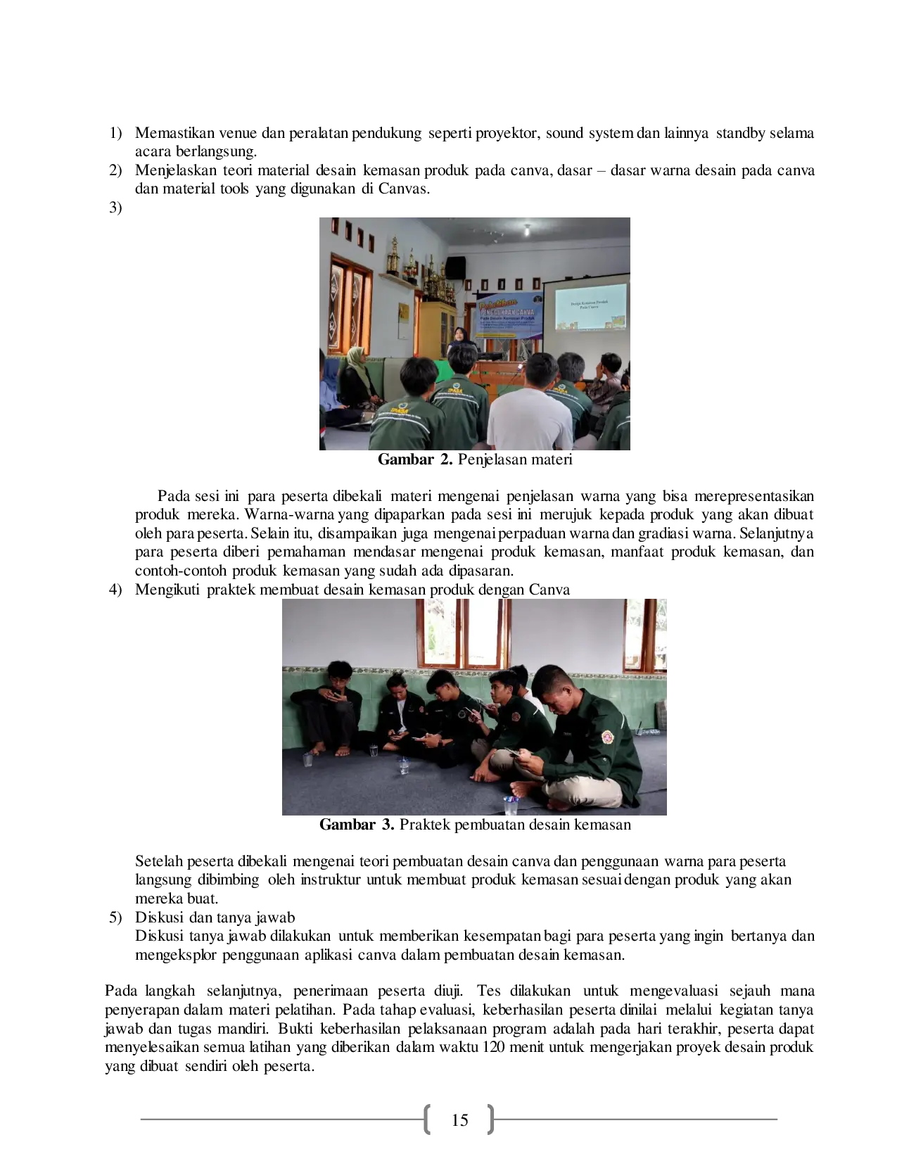 JURIS Pelatihan Desain Kemasan Produk Menggunakan Canva Bagi Ikatan Pemuda Pemudi Kampung Babakan Cihaur