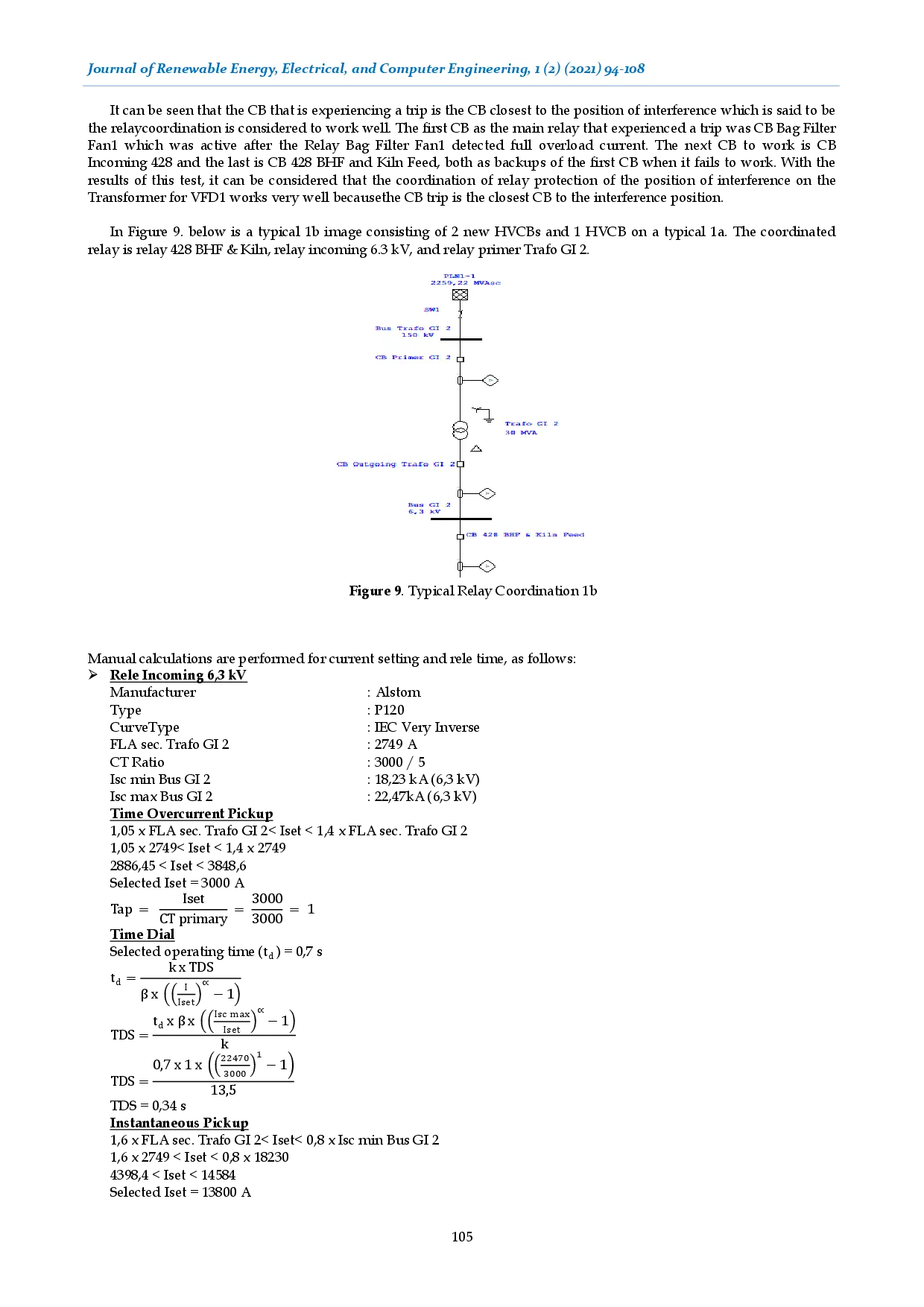 juris Study Coordination Design of Over Current Relay on The Kiln Area Electrical System