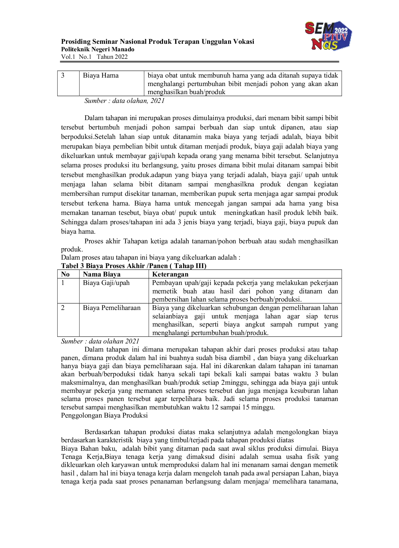 JURIS Penentuan Harga Pokok Produk Tanaman Holtikultura Dalam Menentukan Harga Jual Produk