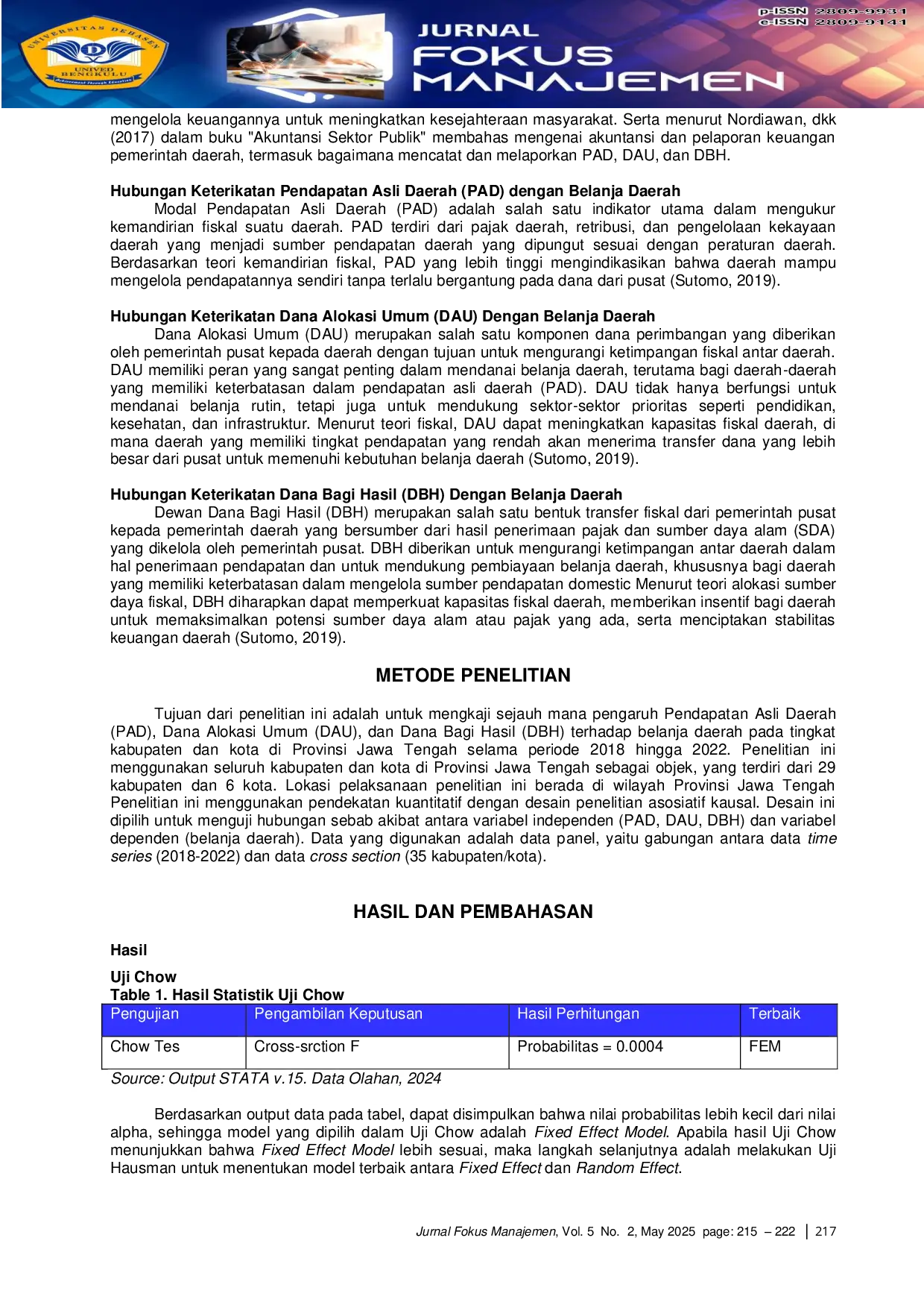 JURIS The Impact Of Regional Original Revenue General Allocation Fund And Revenue Sharing Fund On Regional Expenditure In Regency City In Central Java Province 2018 2022