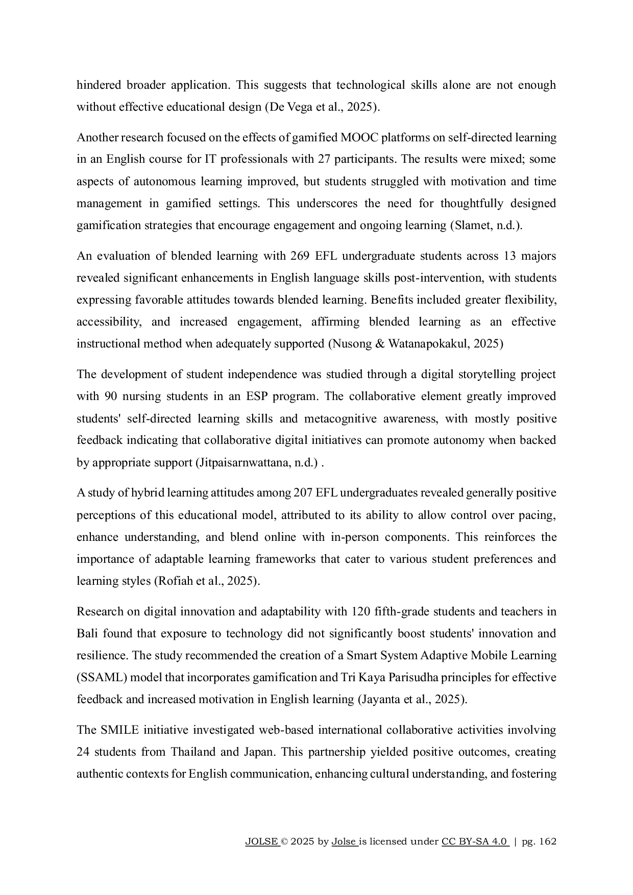 JURIS Digital English Learning Assessment A Systematic Literature Review