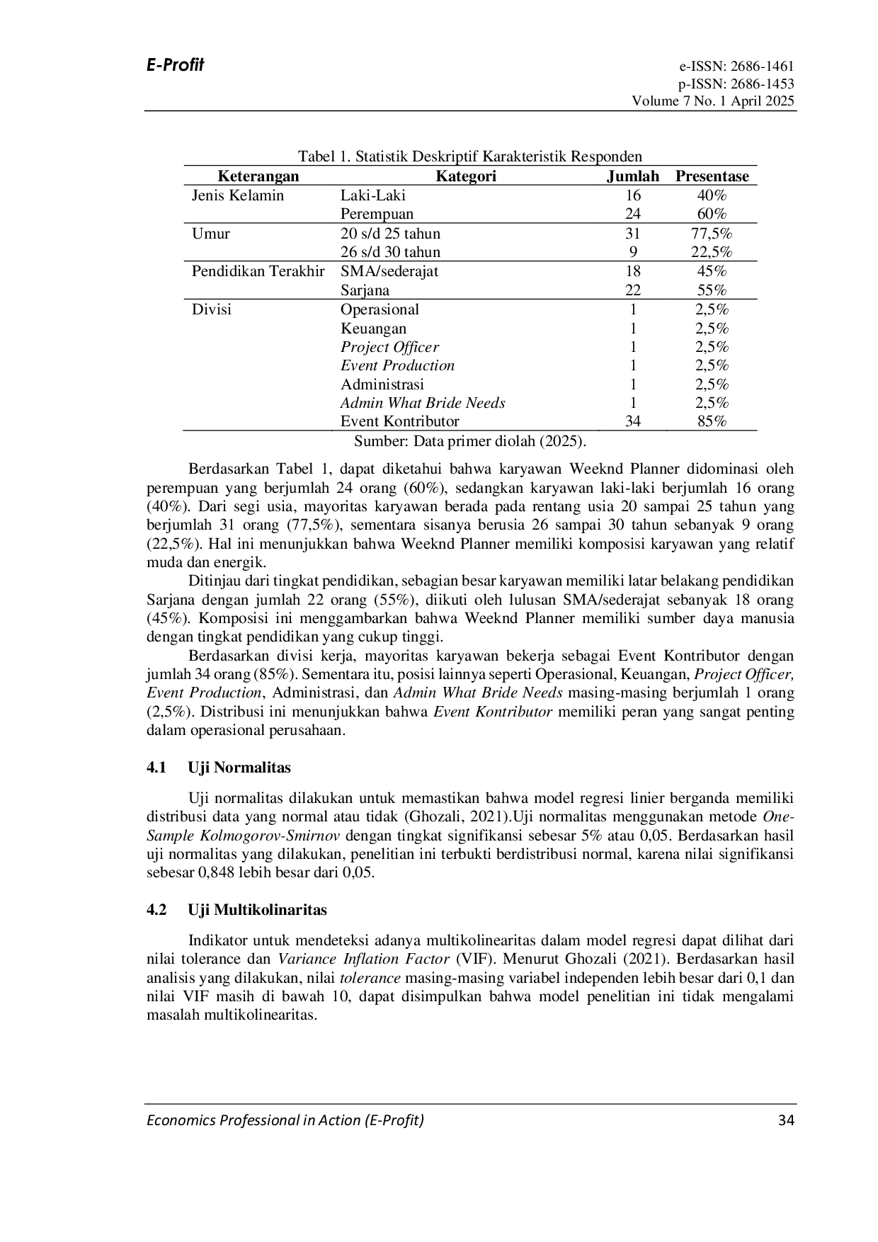 JURIS Pengaruh Gaya Kepemimpinan Wanita Literasi Digital Dan Fleksibilitas Kerja Terhadap Produktivitas Kerja