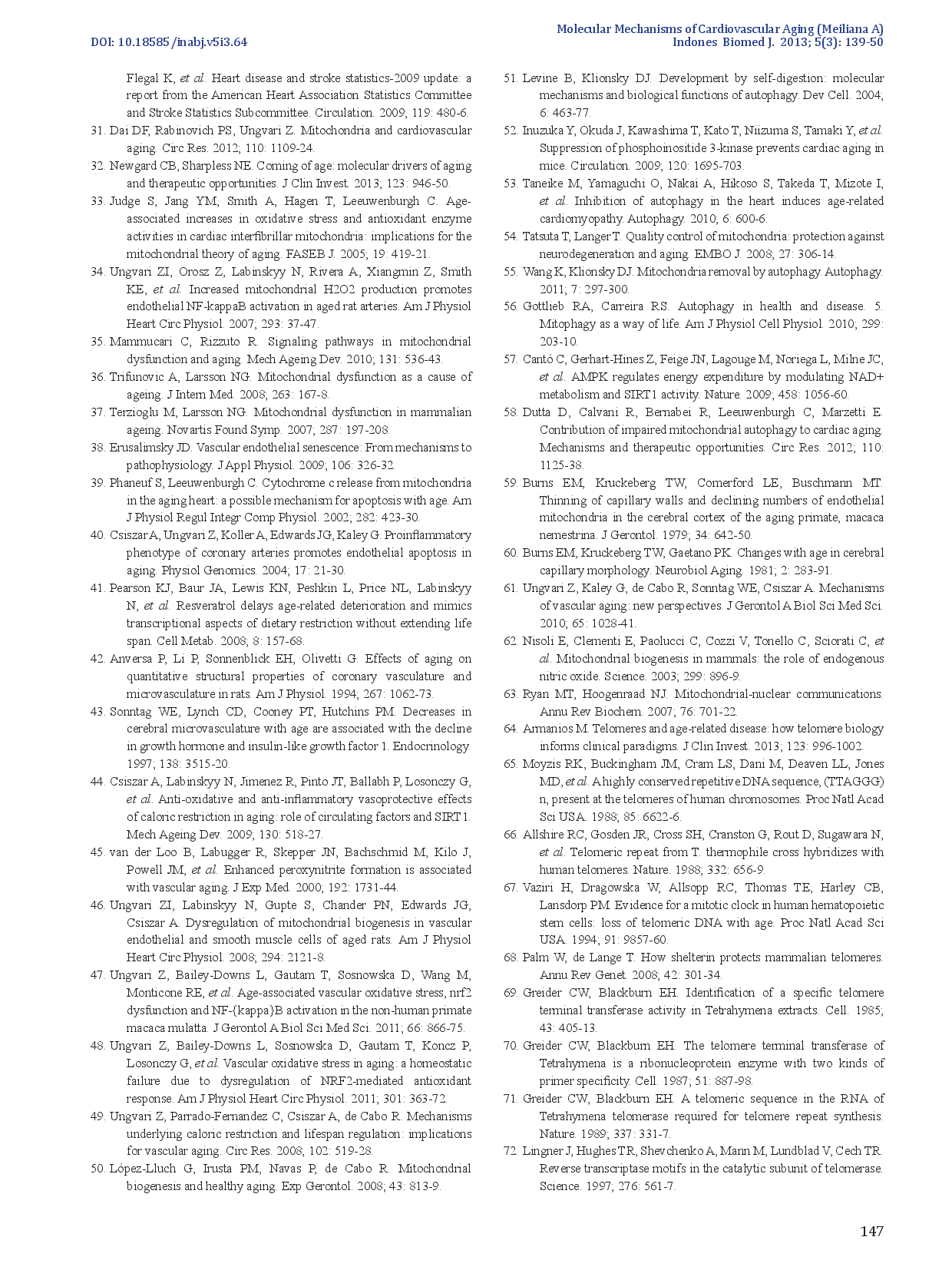 juris Molecular Mechanisms of Cardiovascular Aging