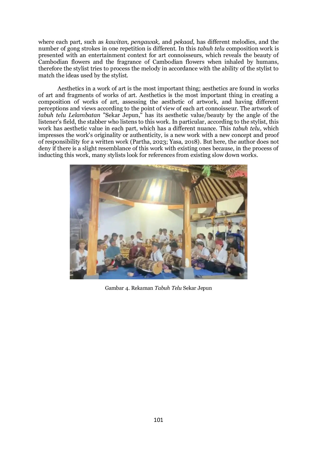 JURIS Raising the Spirit of Sekaha Gong Kebyar Desa Ulian Through the Creation of Sekar Jepun Gending