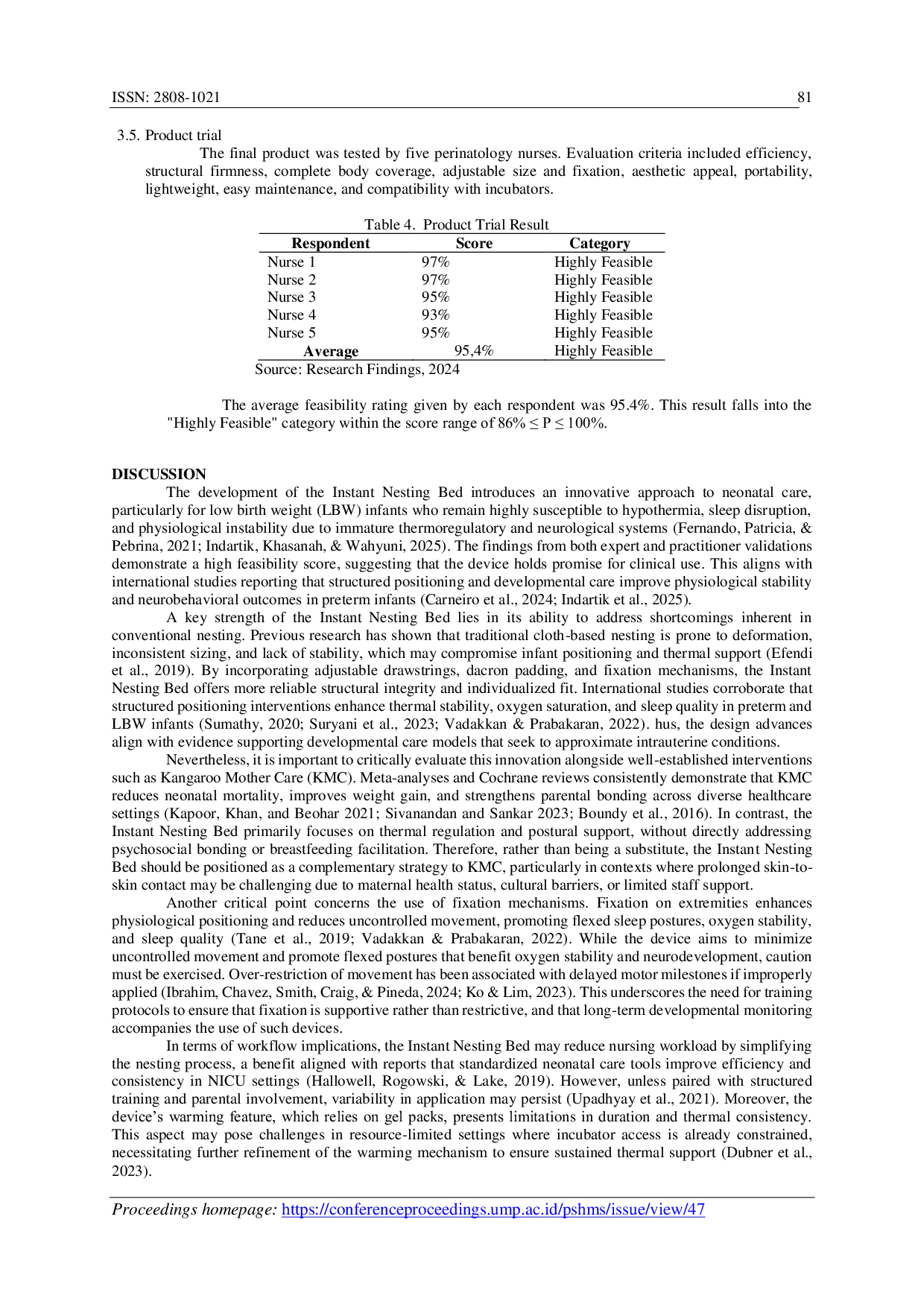 JURIS The Development of Instant Nesting Bed for Low Birth Weight Infants