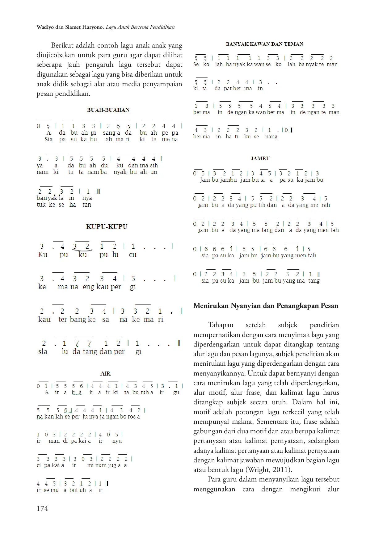 juris Uji Coba Produk Lagu Anak Anak Bertema Pendidikan