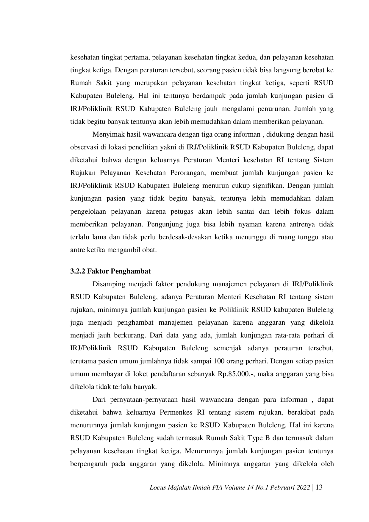 JURIS Manajenem Pelayanan Kesehatan di Instalasi Rawat Jalan Poliklinik RSUD Kabupaten Buleleng