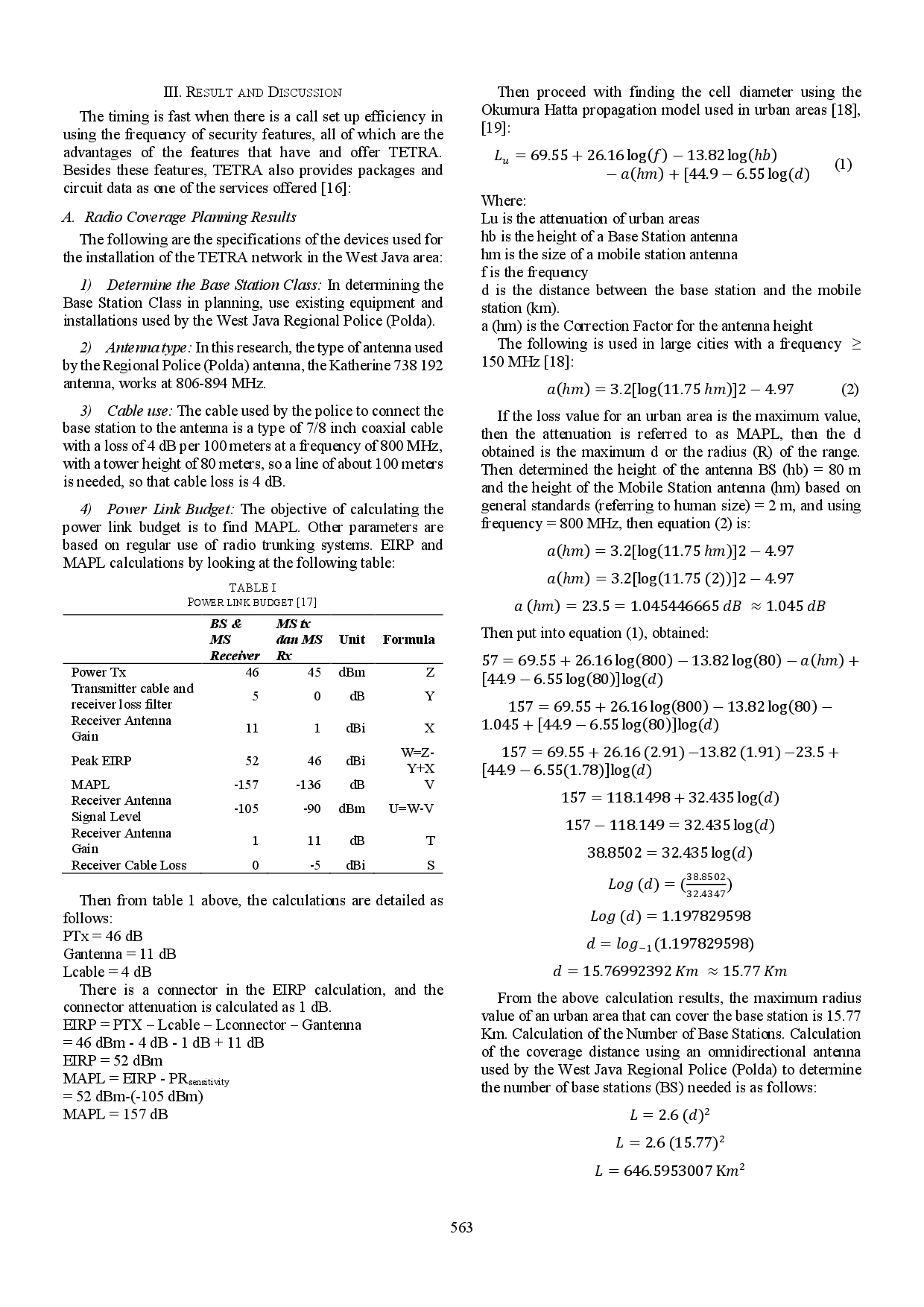 juris Public Protection and Disaster Relief Planning Using Terrestrial Trunked Radio in West Java