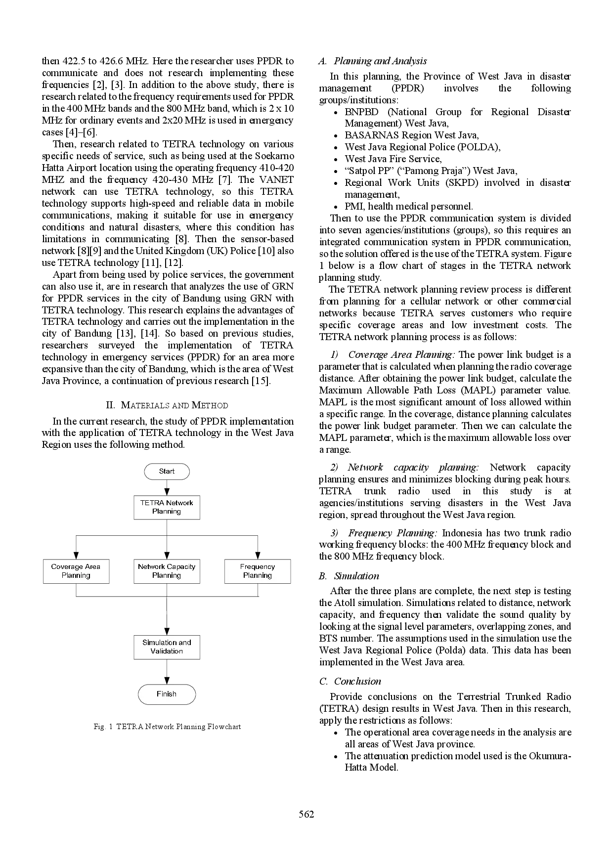 juris Public Protection and Disaster Relief Planning Using Terrestrial Trunked Radio in West Java