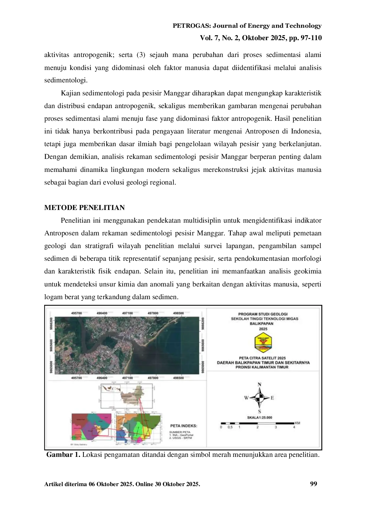 JURIS Identifikasi Marker Antroposen Pada Endapan Pesisir Manggar Kota Balikpapan