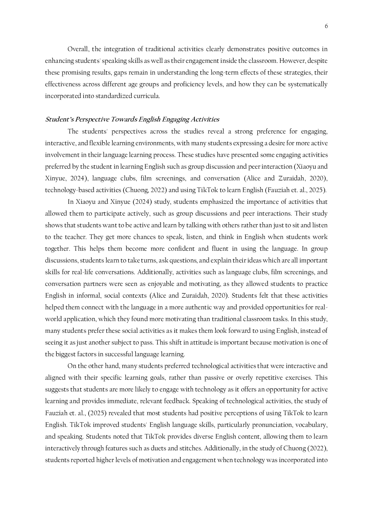 JURIS Enhancing Students Engagement and Speaking Skills through Interactive Activities in English Language Teaching Teachers and Students Perspectives