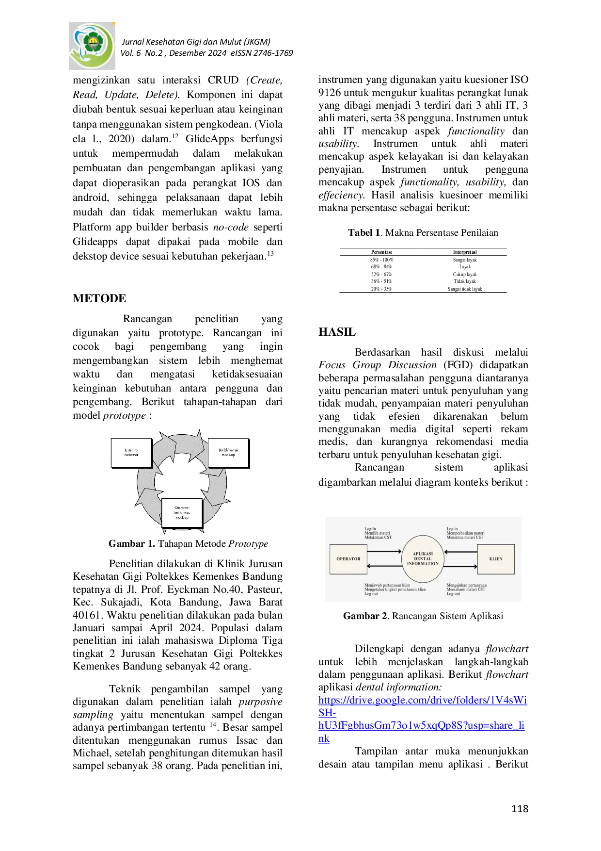 JURIS Desain Aplikasi Dental Information Untuk Penyuluhan Mengenai Karies Gigi