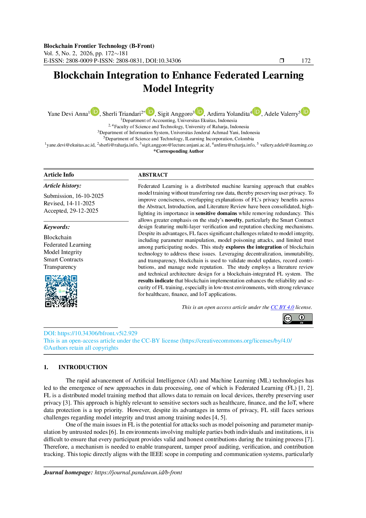 JURIS Blockchain Integration to Enhance Federated Learning Model Integrity