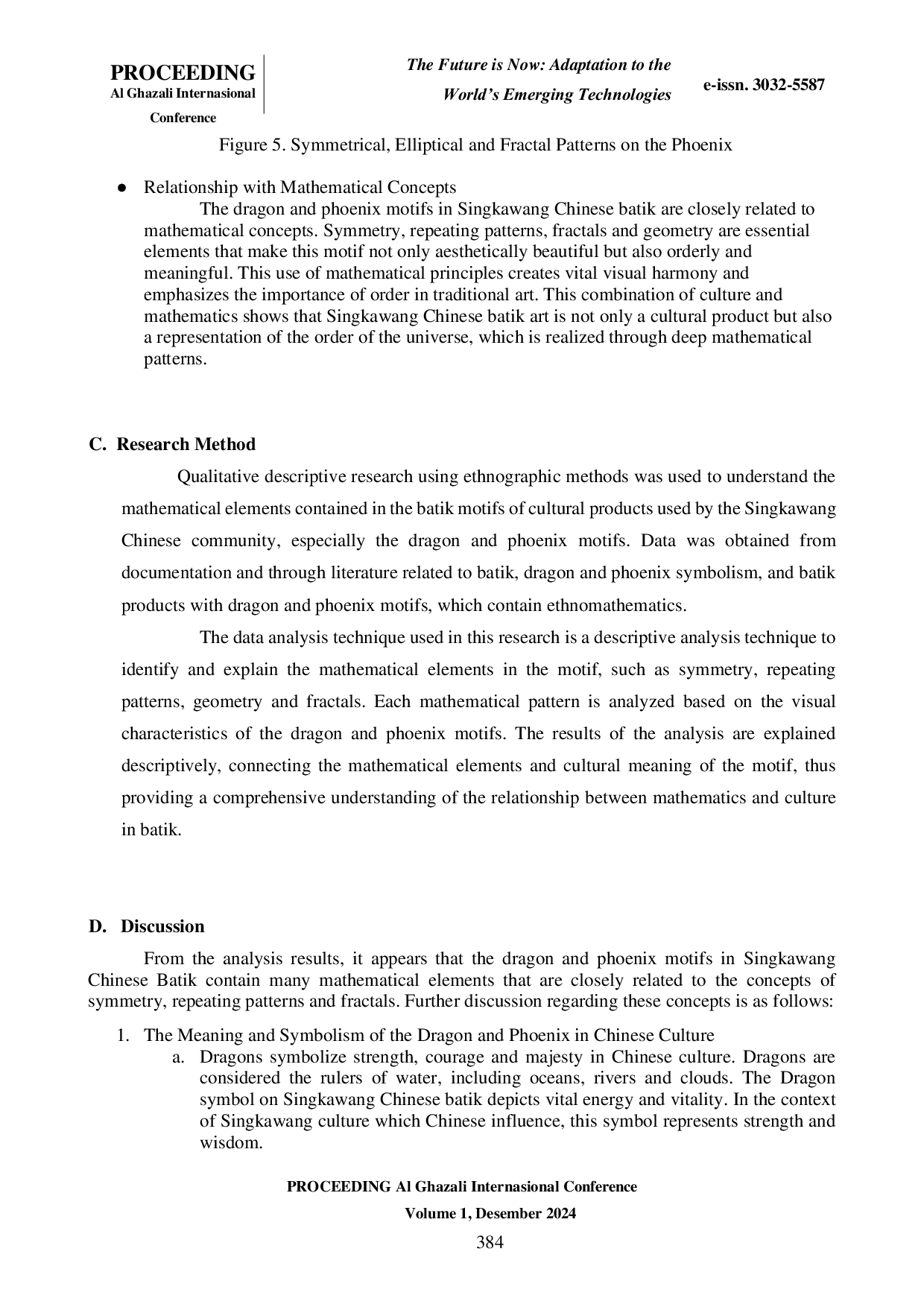 JURIS Ethnomathematics Of Chinese Batik Singkawang Dragon Phoenix Motifs And Their Lessons In Math Class