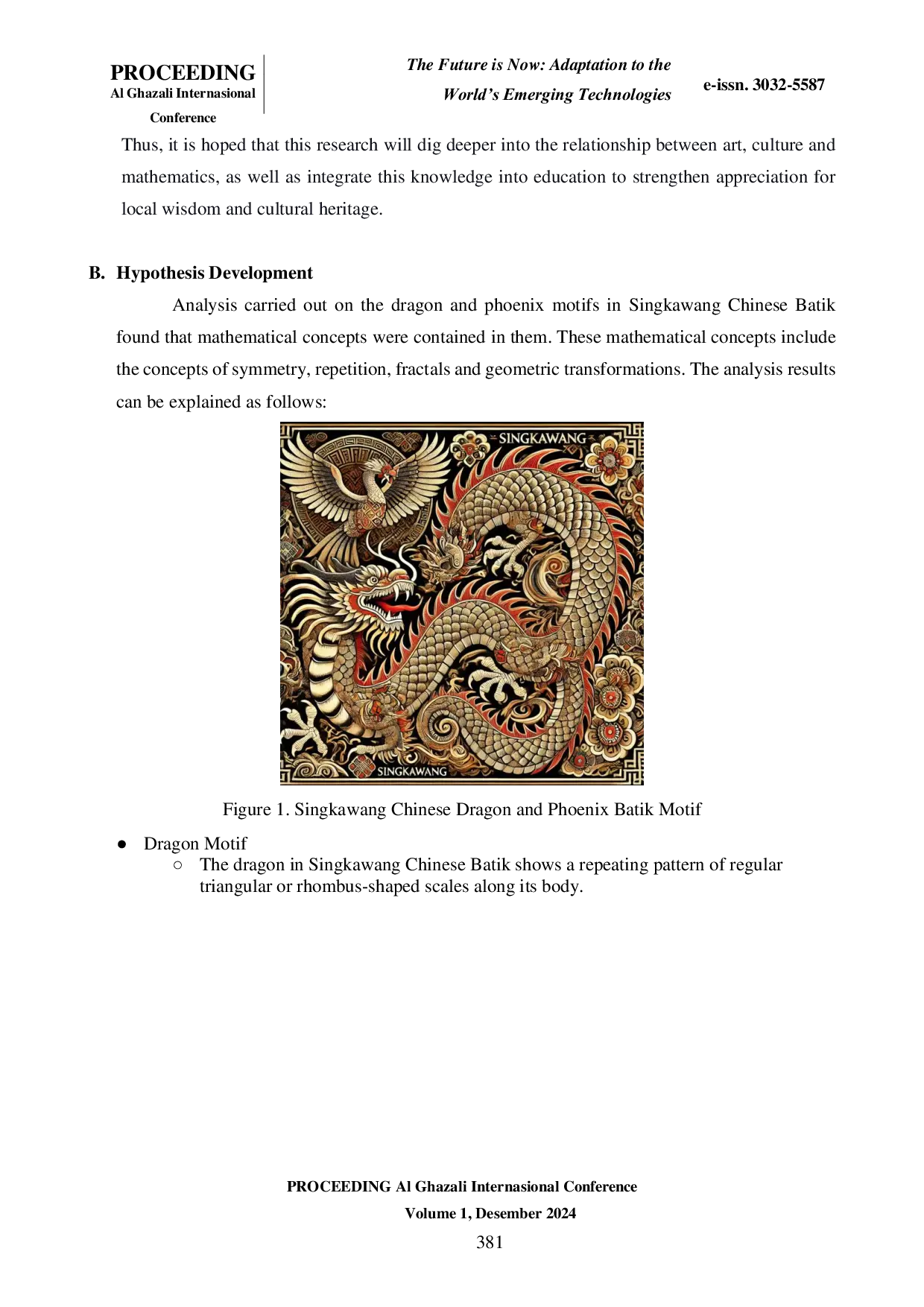 JURIS Ethnomathematics Of Chinese Batik Singkawang Dragon Phoenix Motifs And Their Lessons In Math Class